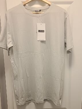LSKD Men's Short Sleeve Crew T-Shirt — Light Gray